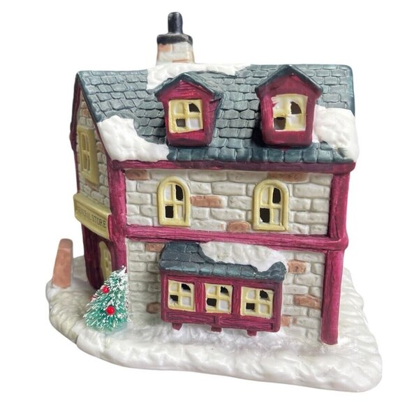 Vintage Christmas Valley Village General Store Light 1990-1992 Philippines Made - Picture 3 of 10